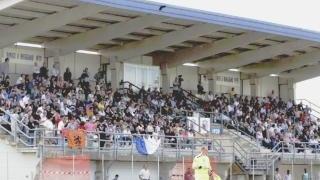 La tribuna dello stadio Benedetti, nei playoff della scorsa stagione