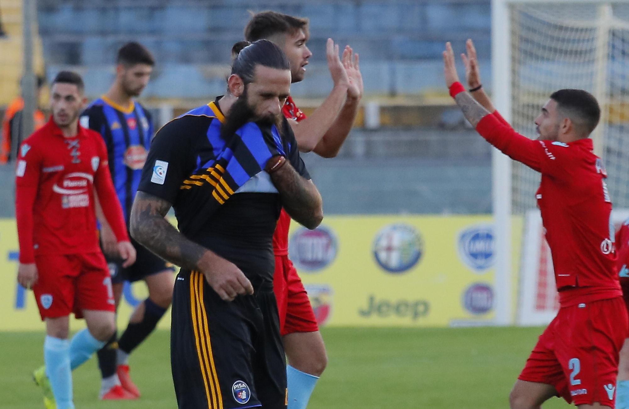 Fine gara: Moscardelli deluso, l'Olbia esulta (Muzzi)