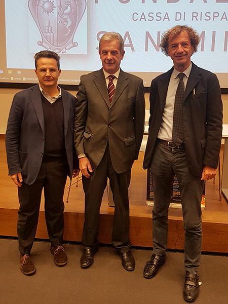 Da sinistra: Alfredo De Girolamo, Gianfranco Rossi e Fabrizio Franceschini