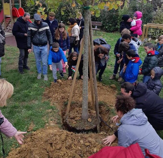 Festa dell’albero con i bimbi della scuola di Valdicava 