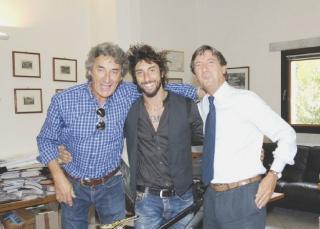Sergio Tramontana Vittorio Brumotti e il sindaco Angelo Zubbani