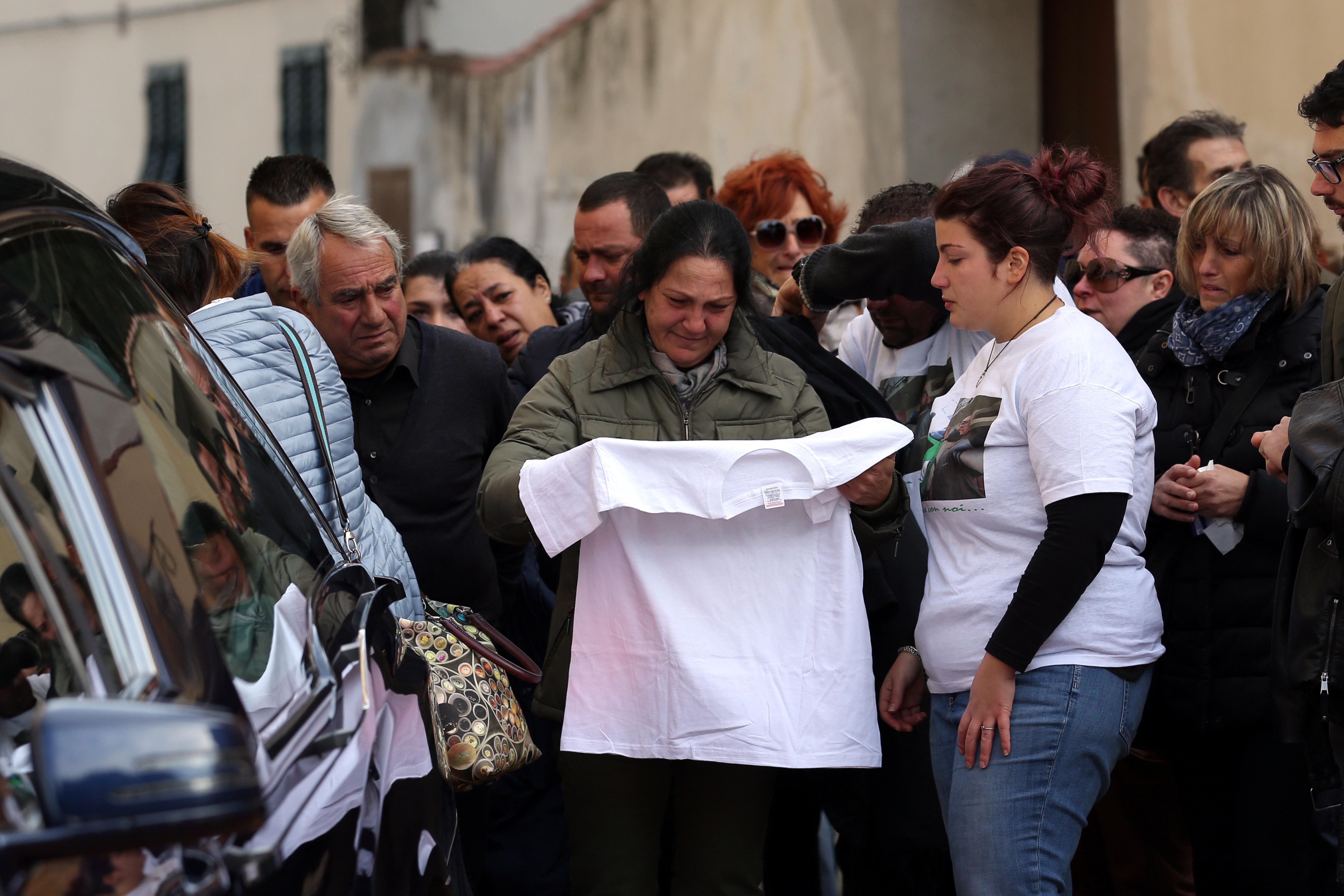 L'ultimo saluto a Giuseppe Marchesano (foto Agenzia Sestini)