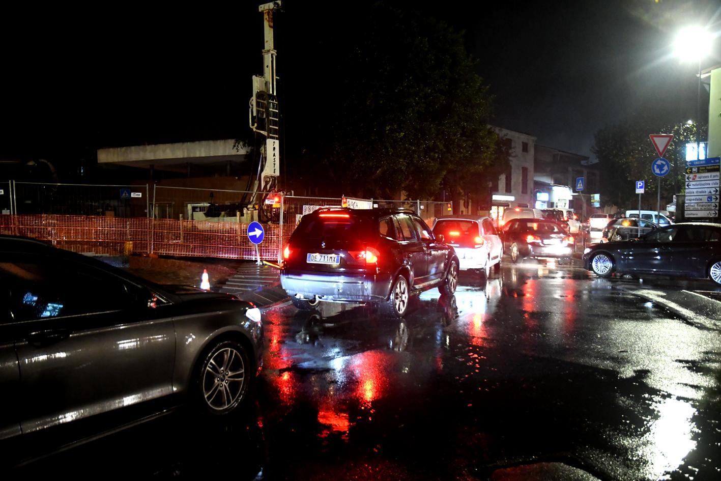 Il traffico in via Cagliari
