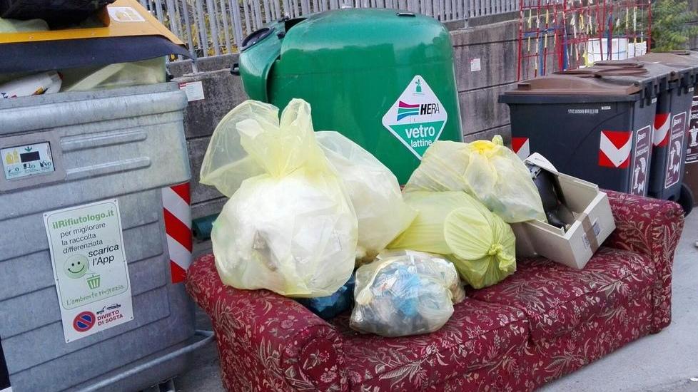 I rifiuti si mettono comodi
