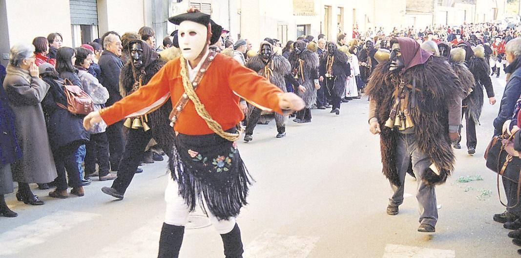 Una sfilata dei Mamuthones