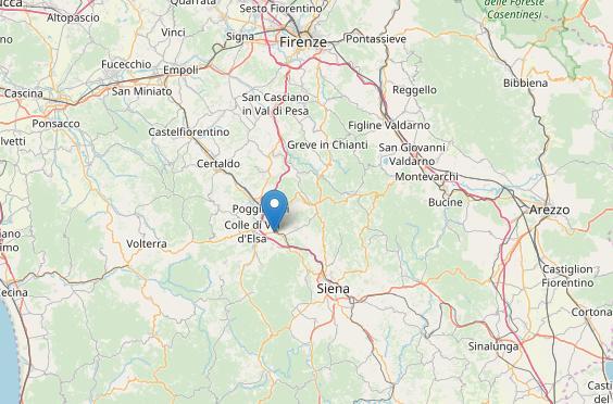 Scossa di terremoto in Valdelsa