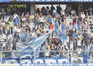 I tifosi azzurri nella Maratona inferiore