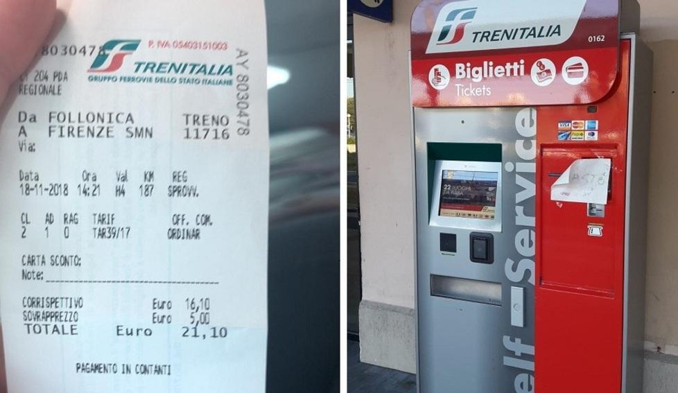 Biglietteria chiusa e macchine ko, ma a bordo paga lo stesso 5 euro in più 