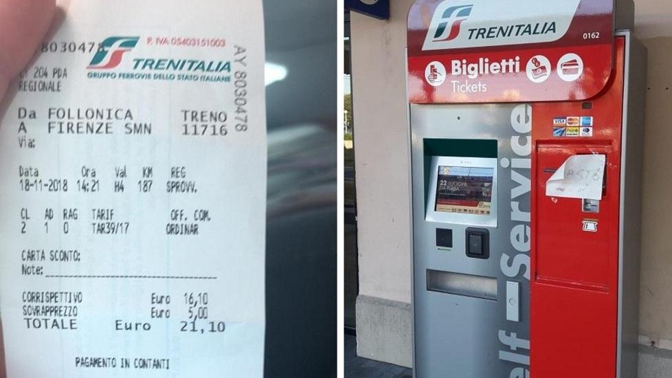 Biglietteria chiusa e macchine ko, ma a bordo paga lo stesso 5 euro in più