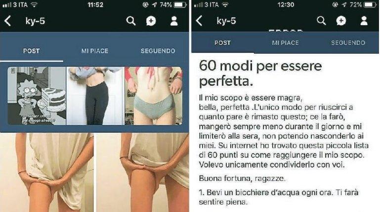 Un’immagine del blog di Ky-5 e il decalogo "per essere perfette"