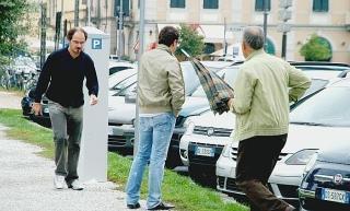 Uno dei nuovi parcometri in viale Regina Margherita dove la prima ora di sosta costerà dieci centesimi