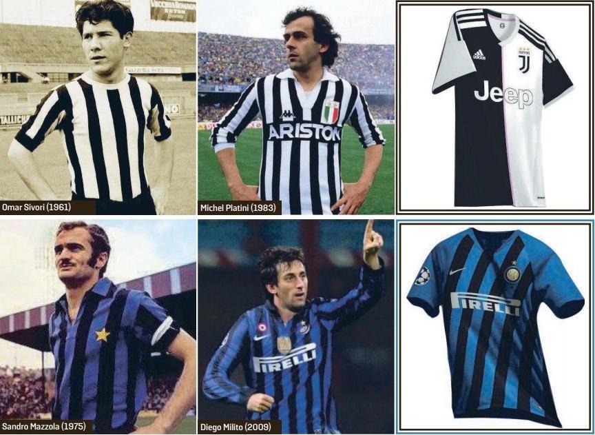 Le maglie storiche di Juventus e Inter e come potrebbero cambiare nella prossima stagione