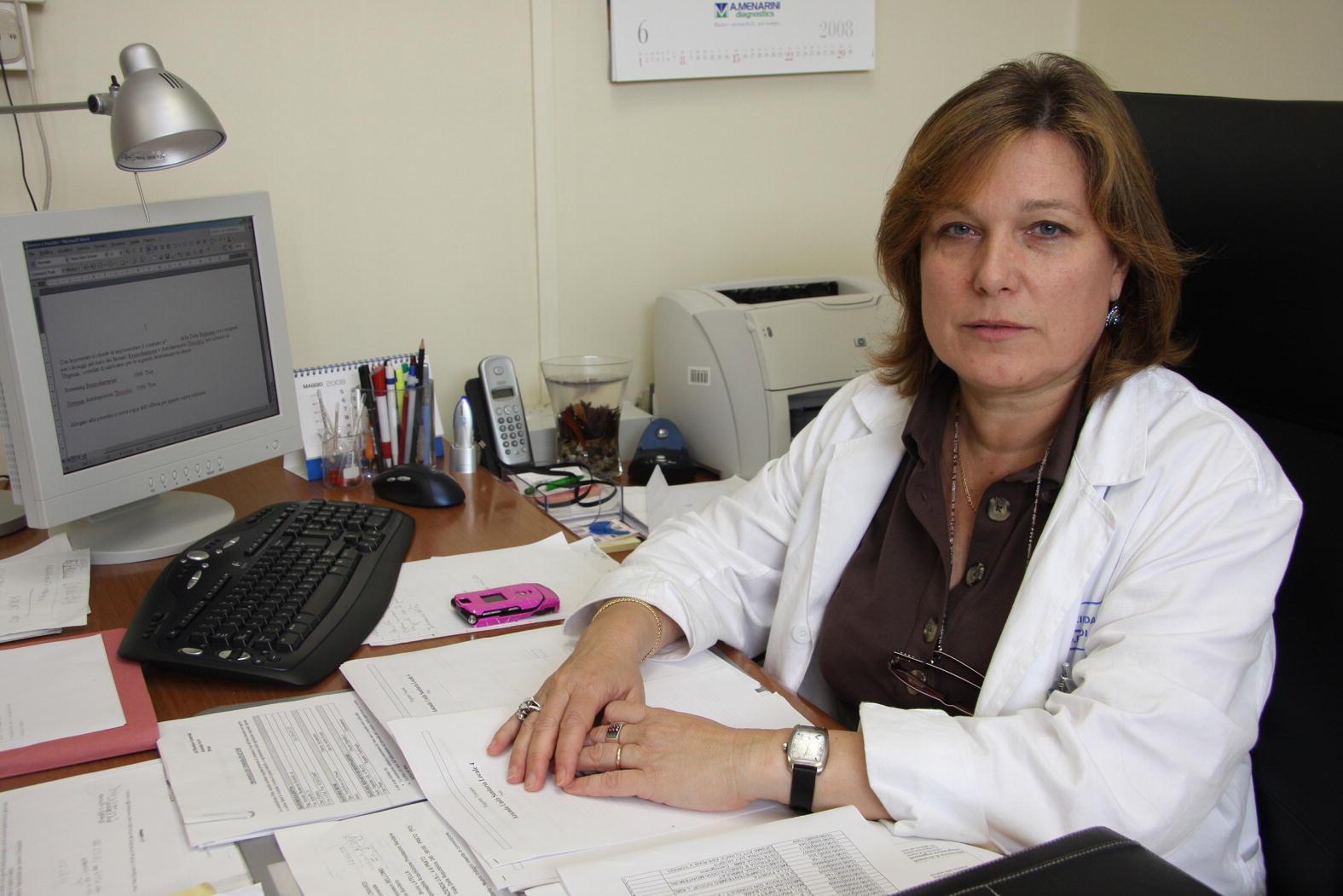 Patrizia Casprini, responsabile del laboratorio di analisi dell'ospedale di Prato