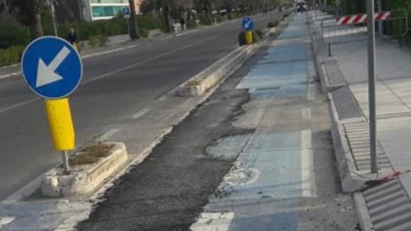 Ciclabile di Lido in un chilometro mille insidie