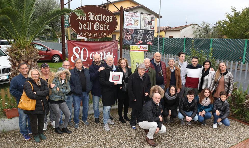 Tutta la città festeggia gli ottant’anni di vita della Bottega dell’oste