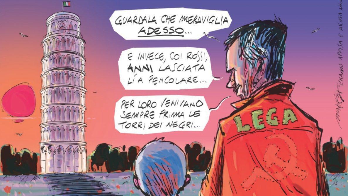 La vignetta di Makkox comparsa sul Foglio a metà settembre