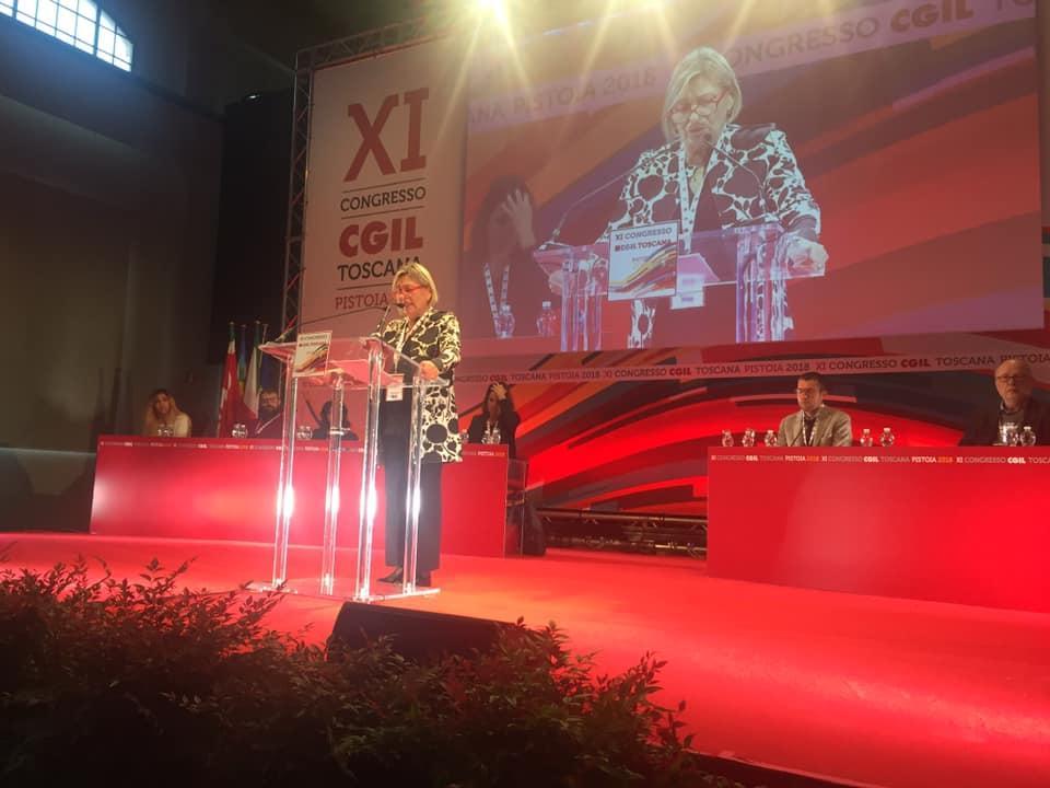 L'intervento della segretaria Dalida Angelini