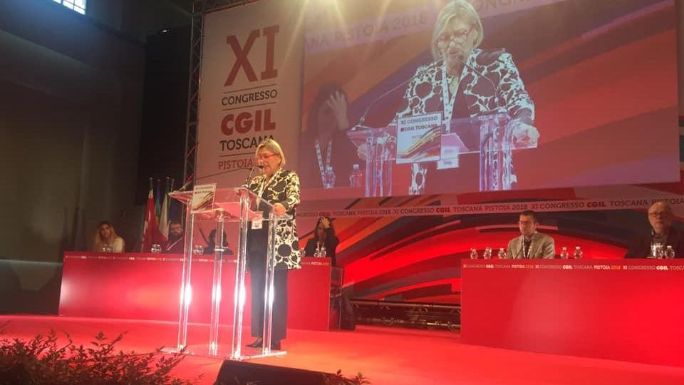 L'intervento della segretaria Dalida Angelini