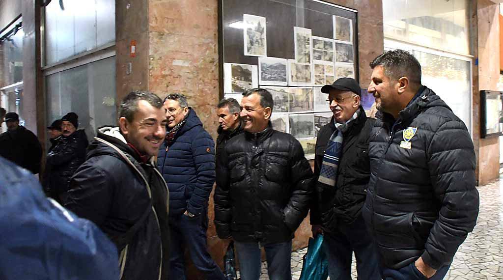 Mister Baldini con i tifosi