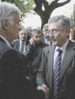 D’Alema ieri sera al teatro Guglielmi