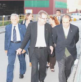 La visita di Antonio Di Pietro alla Lucchini