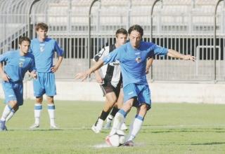 Un primo piano del bomber Ferrario