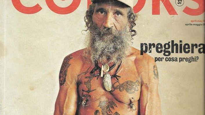 Manrico Nanni, fotografato da Oliviero Toscani per il n. 37 di Colors