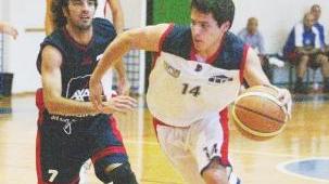 Alessandro Nieri in azione contro il team di Sassari