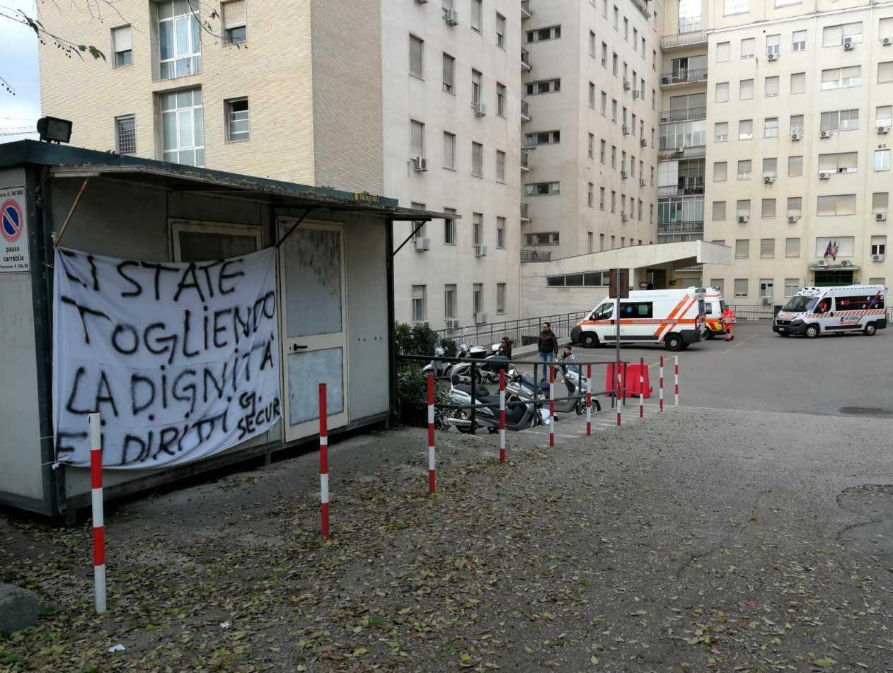 Lavoratori Secur in lotta con sit in all’Aou e all’Ats 