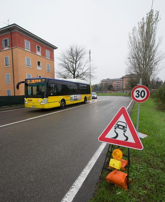 Rinnovata la segnaletica al curvone di S. Cataldo