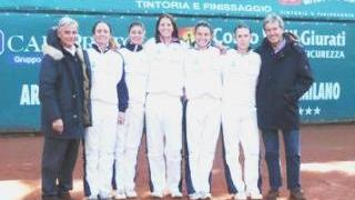 La squadra di serie A1 femminile del Tc Prato