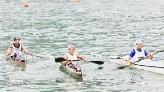 Canoa, un momento della gara a Fiumaretta
