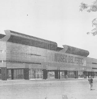 Simulazione del museo del ferro, sopra il cantiere Siderco