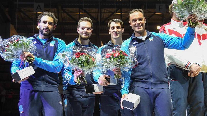 Spada mondiale Gabriele Cimini medaglia d’argento con la Nazionale