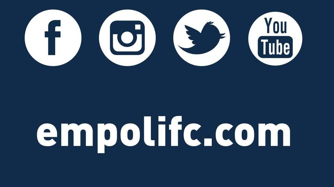 Empoli, la febbre azzurra sale sui social