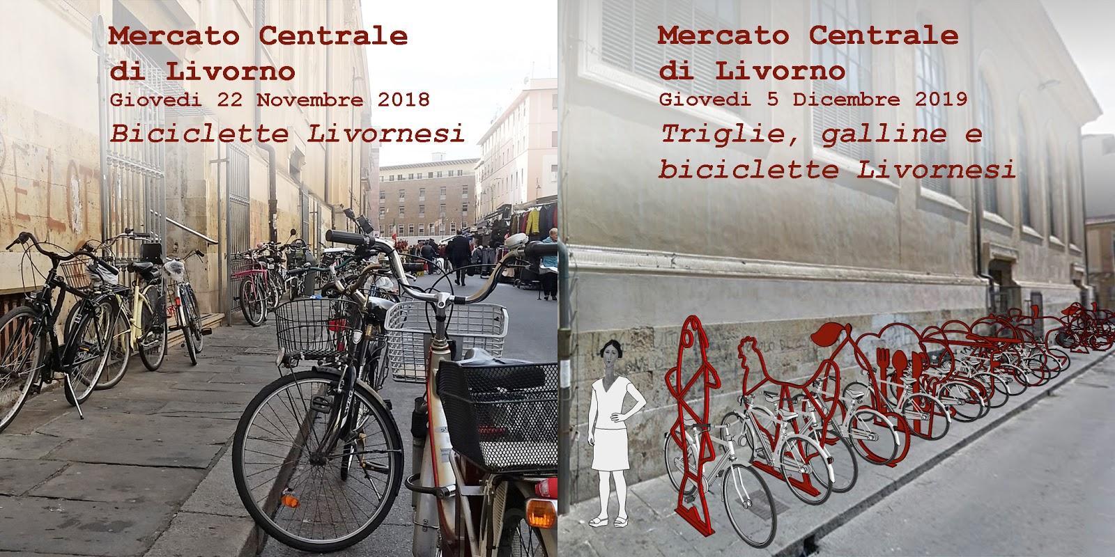 Rastrelliere per le bici a forma di triglia al Mercato Centrale 