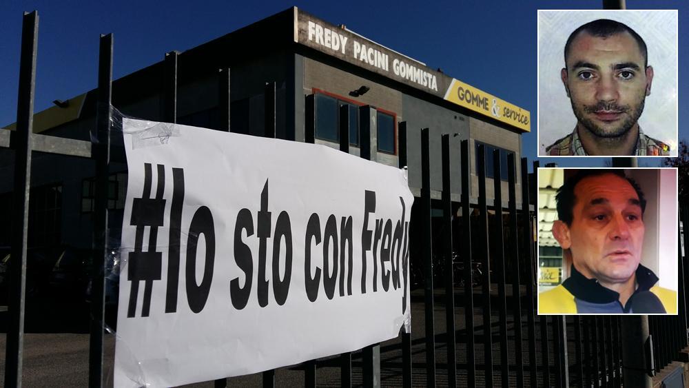 In alto il ladro ucciso, sotto il gommista