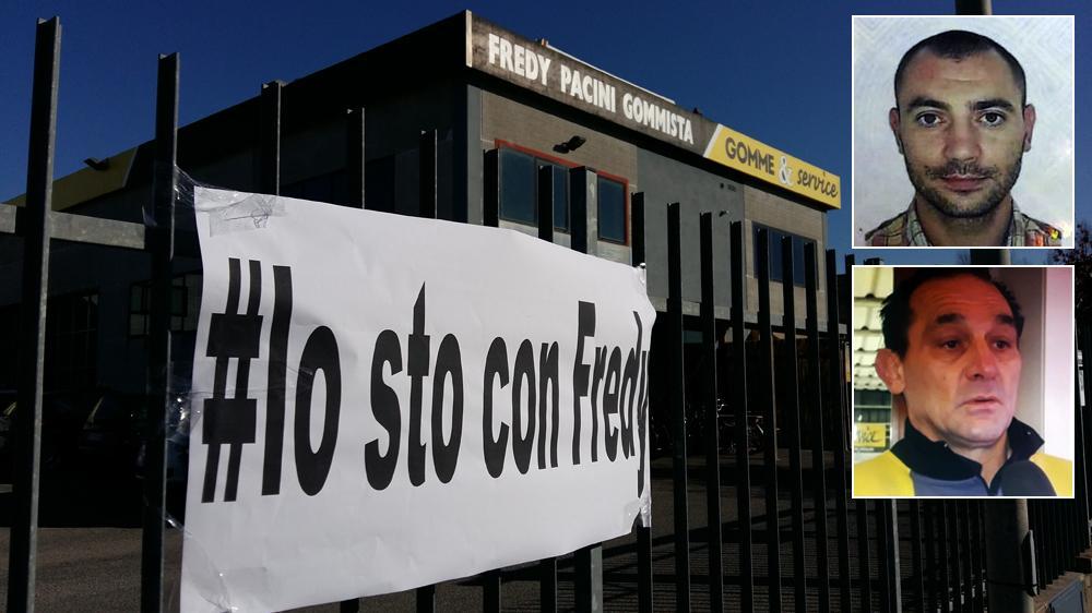 In alto il ladro ucciso, sotto il gommista