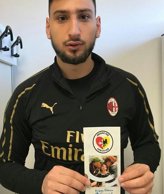 Anche Donnarumma conosce “Insieme per Christian”