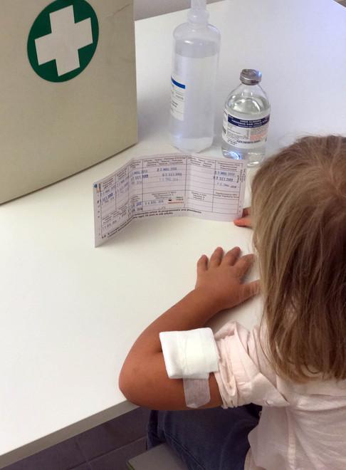 La vaccinazione di una bambina