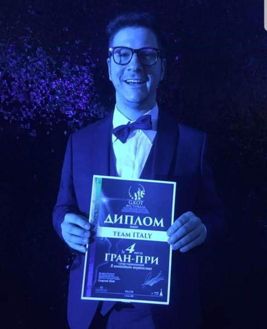 Riccardo De Biasi, quarto con l'Italia acconciatori ai Mondiali di Sochi in Russia