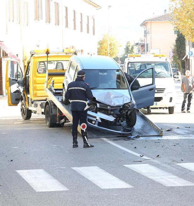 Panda contro Suv Ferito un autista quasi centenario 