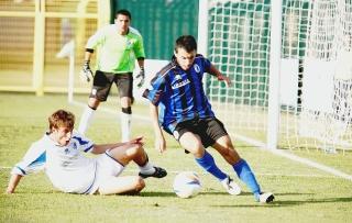 Lorenzo Pasciuti in azione a Rovigo