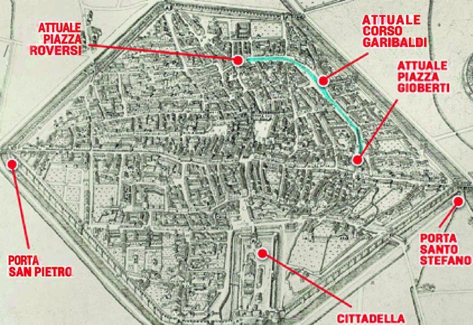 Riemerge dal cantiere di piazza Roversi l’alveo dell’antico torrente Crostolo 
