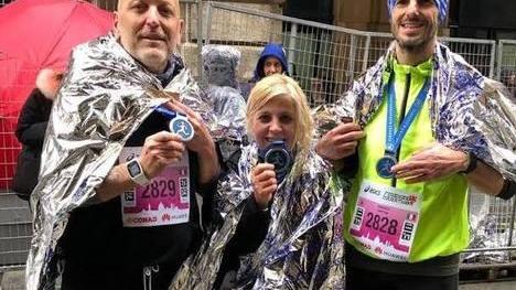 Firenze Marathon con tre atleti dei marciatori di Barga