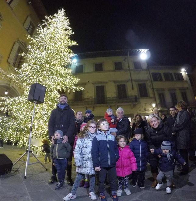  Castello e alberi illuminati nelle piazze 