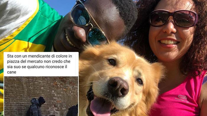 Passeggia in centro col suo cane: ripreso e offeso in rete