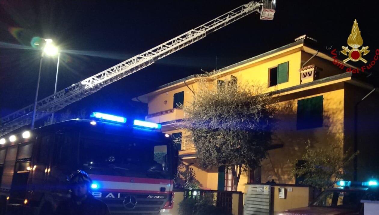 L'intervento dei vigili del fuoco