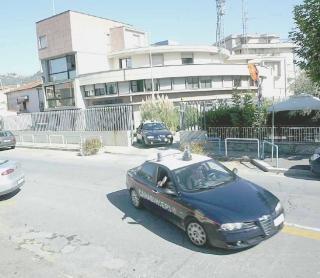 La caserma dei carabinieri di Montecatini