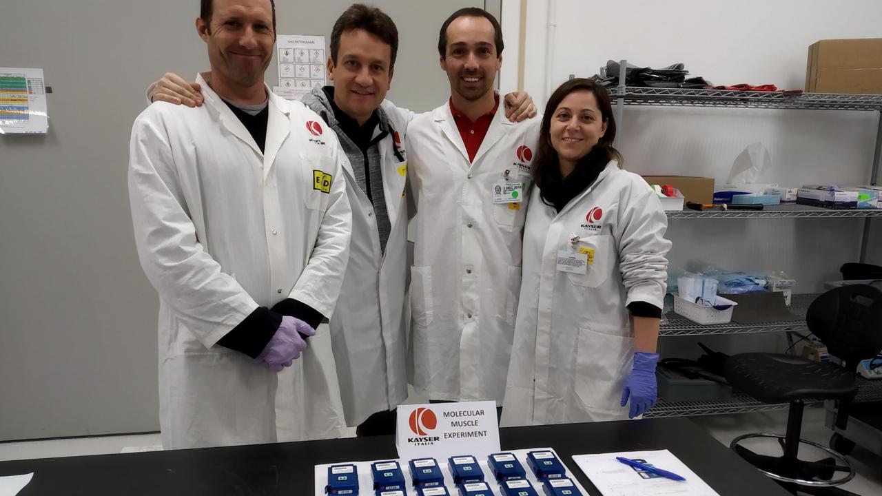 Il team Kayser a Cape Canaveral: Alessandro Mariani, Michele Ghiozzi, Fabio Lorenzini, Donatella Vangelista